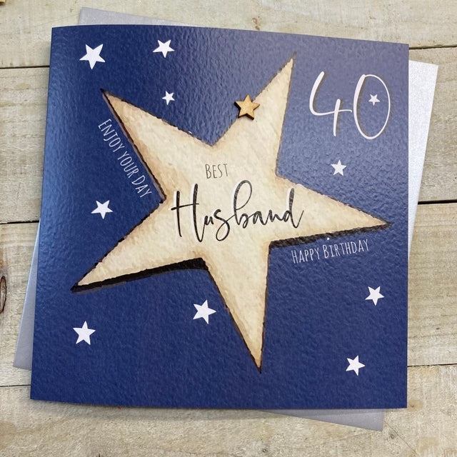 Husband 40th Birthday Star Card