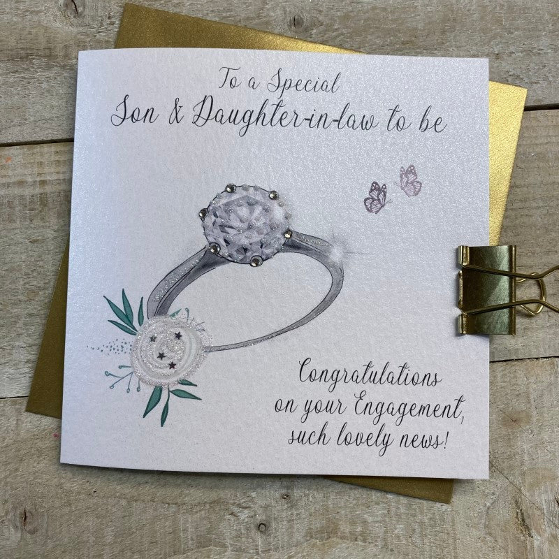 WC Son & Daughter-in-Law Ring Engagement Card