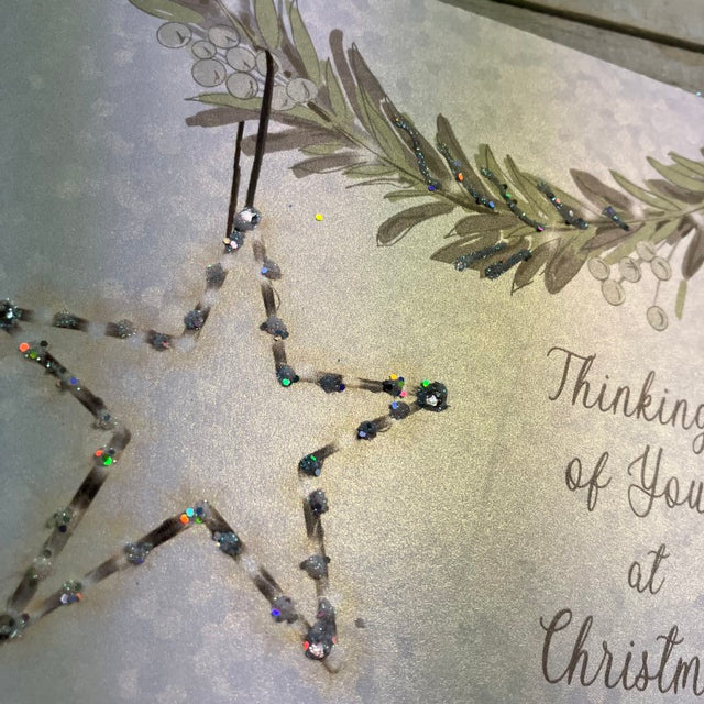 WC Star Thinking of You at Christmas Card