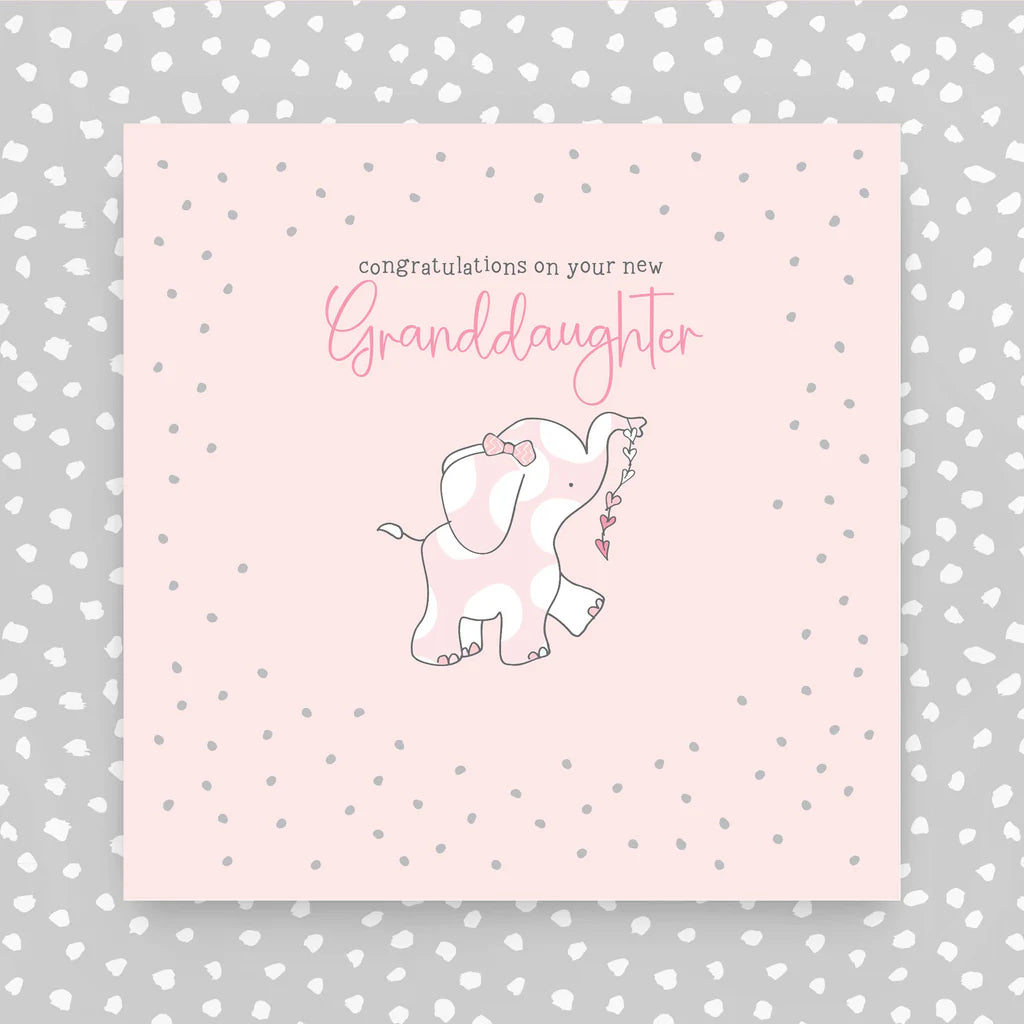 Molly Mae On Your New Granddaughter Elephant Card