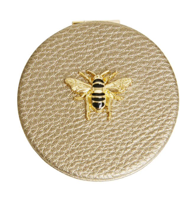 Alice Wheeler Round Compact Mirror - Bronze