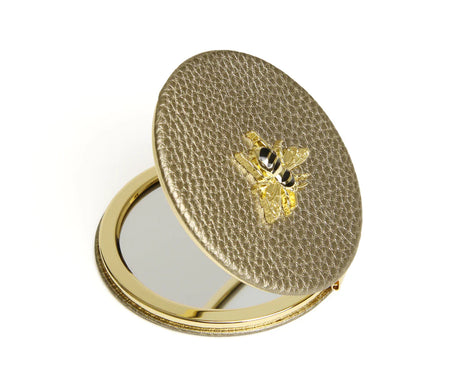 Alice Wheeler Round Compact Mirror - Bronze