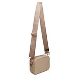 Alice Wheeler Soho Double Zip Crossbody Bag - Stone