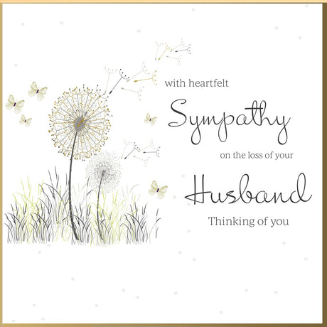 Husband Sympathy Card