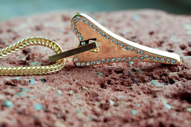 Miss Dee Gold Necklace with Top CZ Heart