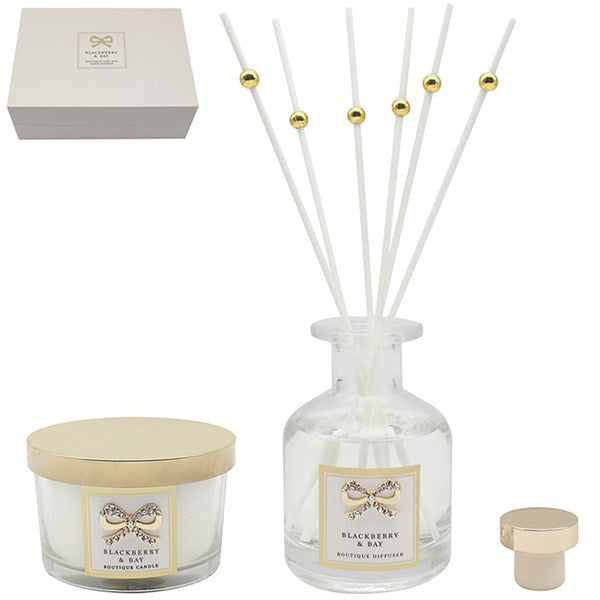 Blackberry & Bay Candle & Diffuser Gift Set