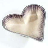 Brushed Silver Heart Dish Small 11cm