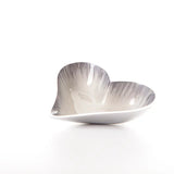 Brushed Silver Heart Dish Small 11cm