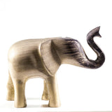 Brushed Silver Elephant Trunk Up XL 14cm