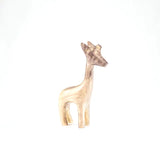 Brushed Silver Giraffe 12cm Medium