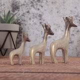 Brushed Silver Giraffe 15cm Large