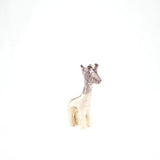 Brushed Silver Giraffe 9cm Small