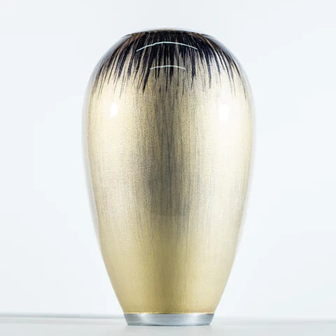 Brushed Silver Vase 18cm Small