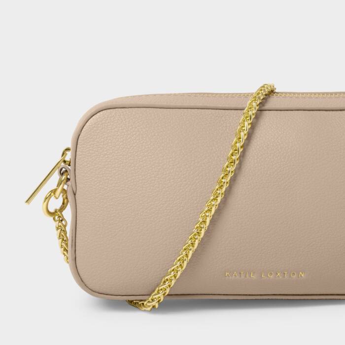 Katie Loxton Remi Slider Chain Crossbody Bag - Light Taupe