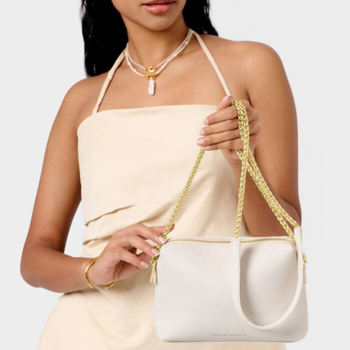 Katie Loxton Margot Chain Crossbody Bag - Off White