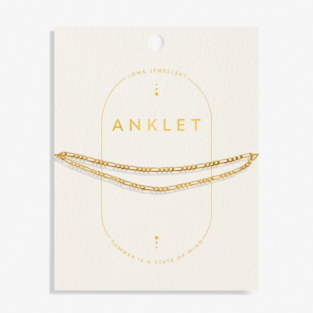 Joma Double Firago Gold Anklet
