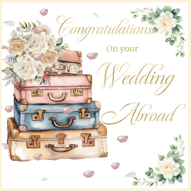 Congratulations on Your Wedding Abroad Card