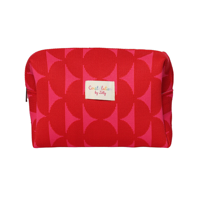 Woven Constellation Red/Pink Wash Bag