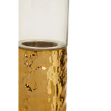 Martele Large Pillar Gold Candle Holder