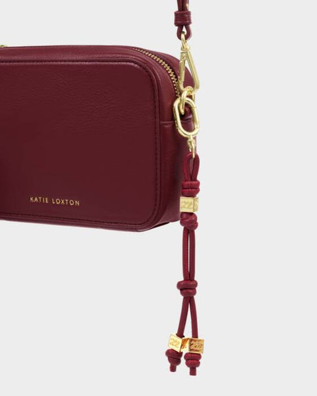 Katie Loxton Gia Bag Charm Keyring - Cherry