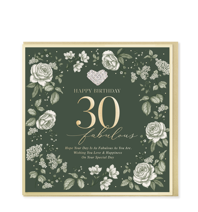 30 Fabulous Birthday Large Card