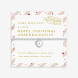 Joma Love From Santa 'Merry Christmas Granddaughter' Bracelet