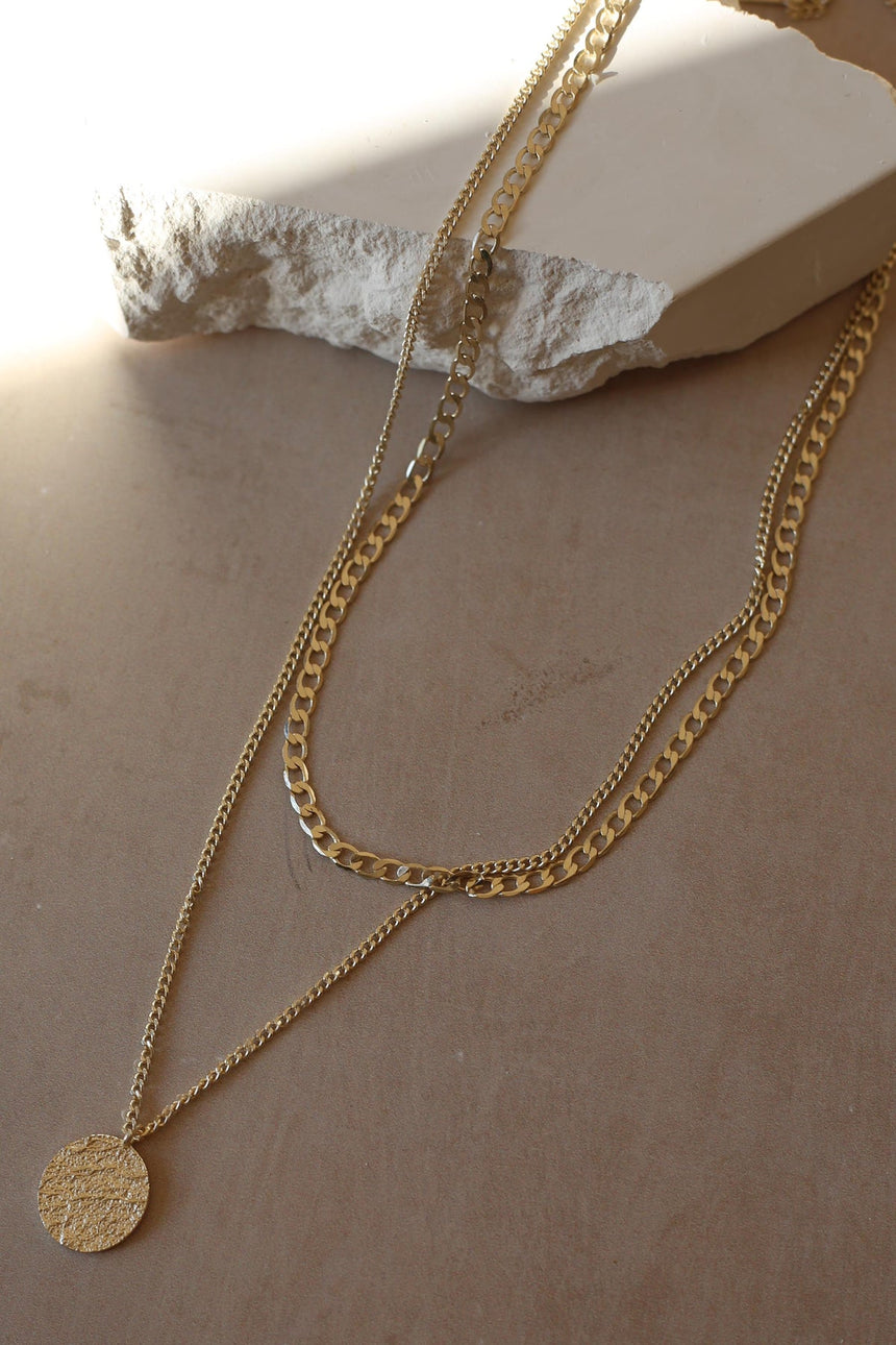 Tutti Shale Necklace Gold