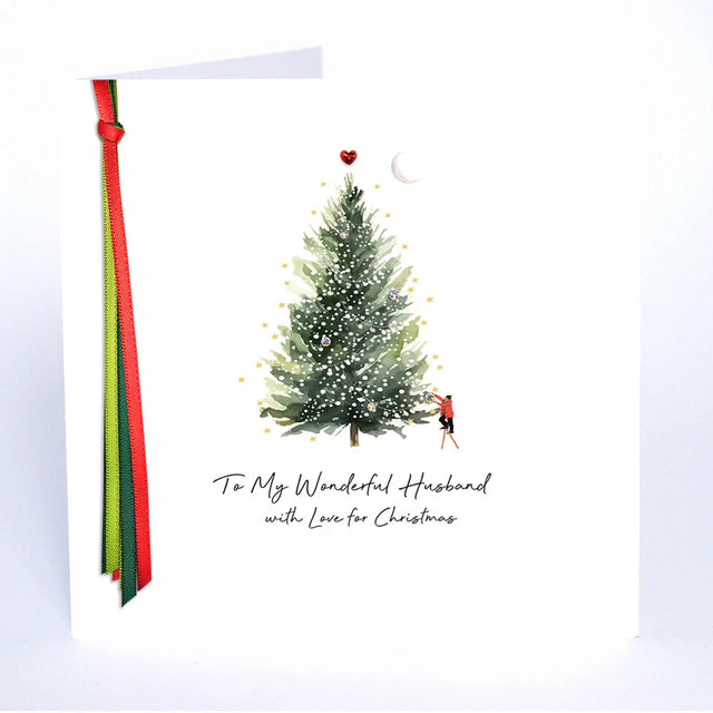 Wonderful Husband Christmas Card