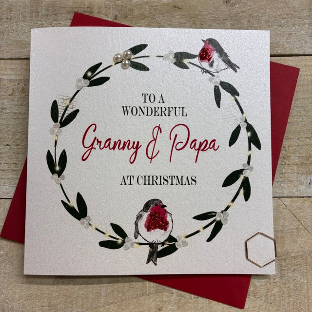 Granny & Papa Robins Christmas Card