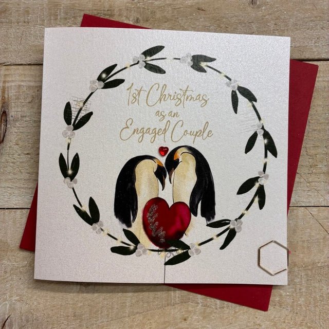 1st Christmas as an Engaged Couple Christmas Card
