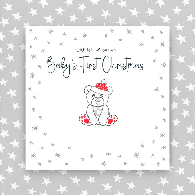With Love on Babys FIrst Christmas Card