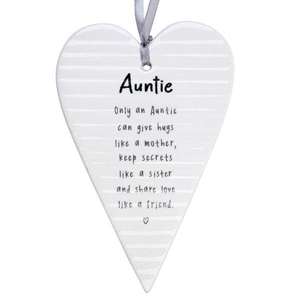 Guardian Angel Heart Plaque - Auntie