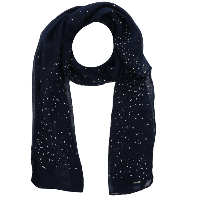 Starry Night Boxed Scarf - Navy