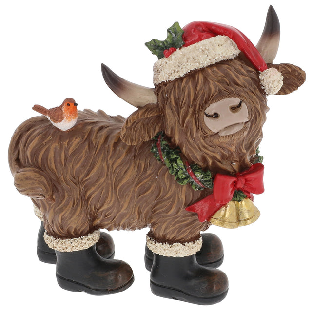 Christmas Coo -Standing with Santa Hat