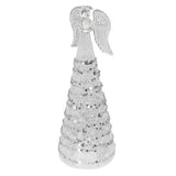 Silver Glitter LED Light Up Angel