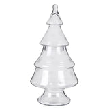 Glass Christmas Tree Jar