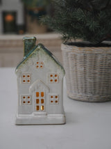 Ceramic light up Frosted Fern Cottage Decoration