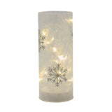LED Tube Light with Snowflake Design - Medium