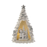 LED Santa & Reindeer in Xmas Tree