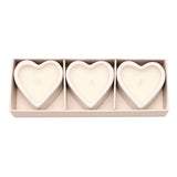 Set of 3 Heart Candles - 30 Years