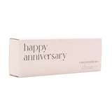 Set of 3 Heart Candles - Happy Anniversary