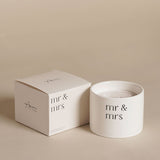 Double Wick Candle - Mr & Mrs