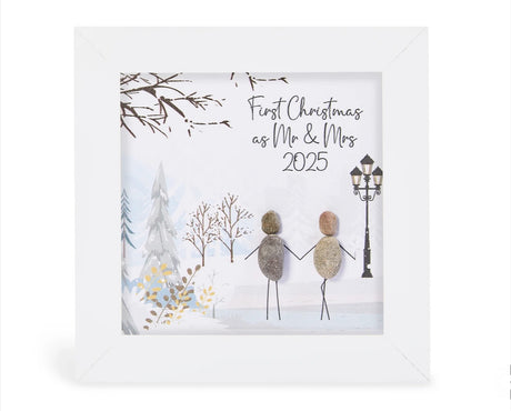 Mini Pebble Picture - First Christmas as Mr & Mrs 2025