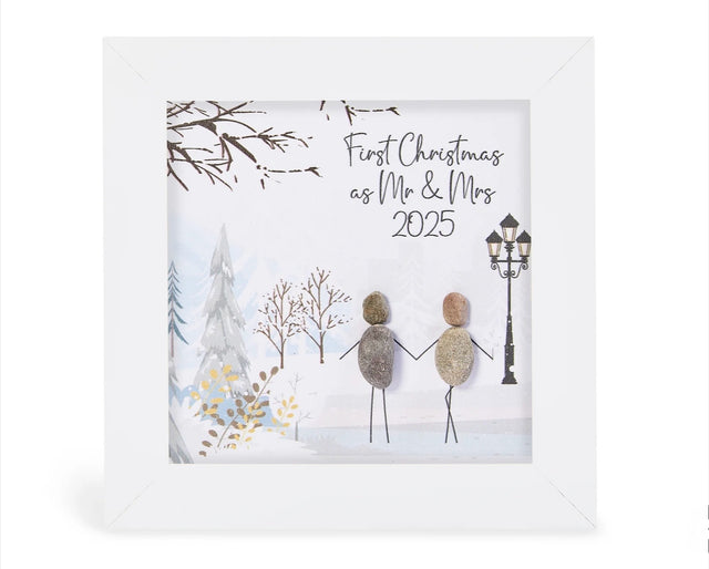 Mini Pebble Picture - First Christmas as Mr & Mrs 2025