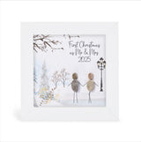 Mini Pebble Picture - First Christmas as Mr & Mrs 2025