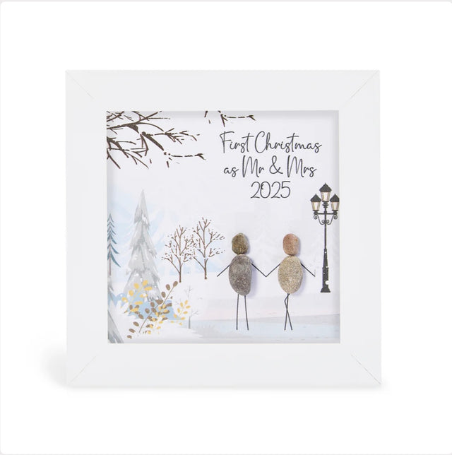 Mini Pebble Picture - First Christmas as Mr & Mrs 2025
