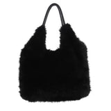 Faux Fur Bag - Black