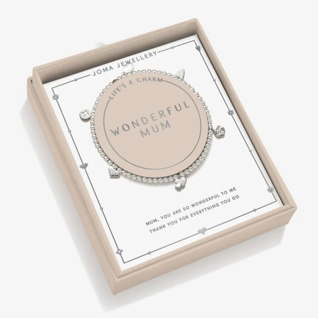 Joma Lifes a Charm Wonderful Mum Boxed Bracelet