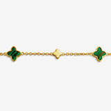Joma Green Clover Gold Bracelet