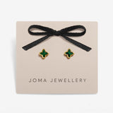 Joma Green Clover Stud Earrings